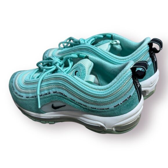 Nike Air Max 97 GS “Have A Nike Day” Size 7Y Tropical Twist Teal 923288-300 - Picture 2 of 9